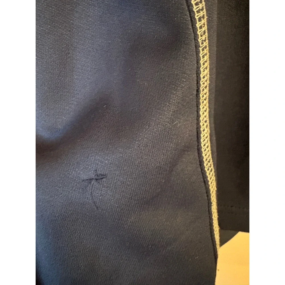 Majestic New York Yankees Mens XL Cool Base Quarter Zip Pullover Navy Blue MLB